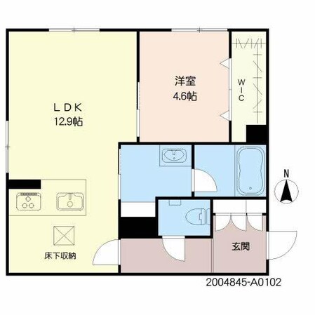 錦ヶ丘住宅前 徒歩5分 1階の物件間取画像